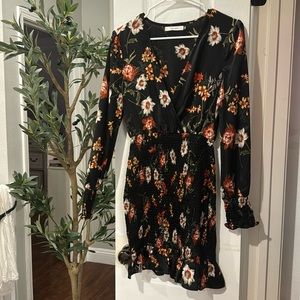 Long sleeve multi color dress